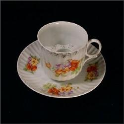 Pretty Moustache Cup and Saucer. #1677745
