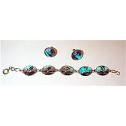 Florida Butterfly Wing Bracelet & Earring Set #1677768