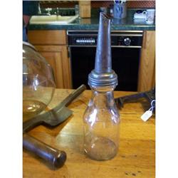 Rare Brookins Oil Jar w/ Cone Top-1926 #1677797