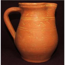 Primitive Vintage / Antique Terra Cotta Pitcher#1677811