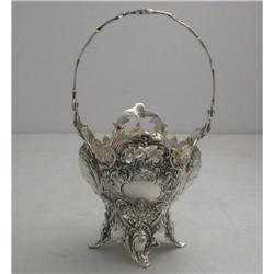 925K Sterling Silver Art Nouveau Candy Basket #1677826