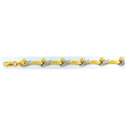 14k gold bone style bracelet #1677841