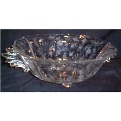 Fostoria Chintz Elegant Glass Footed Bowl #1677929