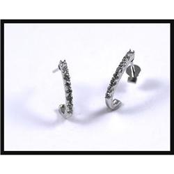 14K White Gold Diamond Earrings #1677959