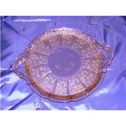 Rose Depression Glass Flower Serving Dish #1677963