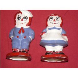 Raggedy Ann and Andy Baked Pottery Figures #1677978