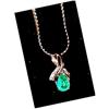 Image 1 : EMERALD 2.30 CARAT * COLOMBIAN. DIAMOND PENDANT#1678010