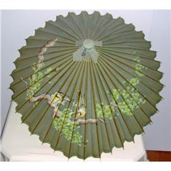 1930s Vintage Handpainted Bird in Tree Japanese#1678034