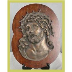 Religious Placque Jesus Christ Wood #1678099