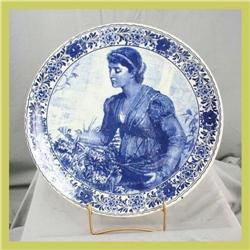 Blue Delft Plate Transferware Perugini Chemkefa#1678127