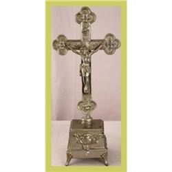 French Religious Crucifix Standing Ornate Jesus#1678171