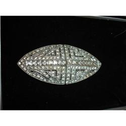 Art Deco Rhinestones Duet Clip in Rhodiuim #1678180