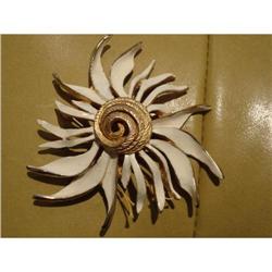 Hattie Carneigie Signed Flower Brooch #1678185