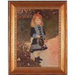 Framed Renoir Painting /Print "Little Girl With#1678201
