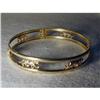 Image 1 : Rare 14K Tri-Color Gold Panther Bangle Bracelet#1678217