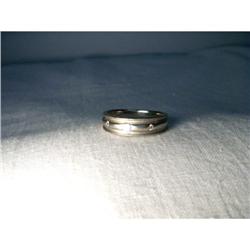 Estate Platinum Diamond Wedding Band Ring #1678218