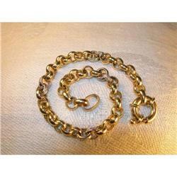 Estate 14K YG Toggle Diamond Charm Bracelet #1678232