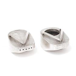 Old Japanese Sterling Silver Salt Pepper Sandal#1678308