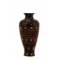 Old Japanese Goldstone Cloisonne Vase #1678346