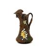Image 1 : Old Studio Pottery Pitcher Bird Head Flower  #1678353