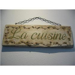 French Shaby Chic "La Cuisine" on wood!  #1678395