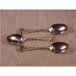 Antique Sterling Silver Teaspoons Sku2143 #1678427