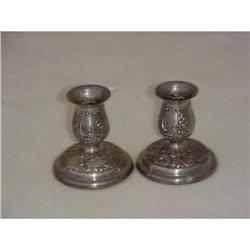 Silver Plate candle sticks Sku1378 #1678433