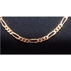 Estate Hallmarked Copper Necklace Link Chain #1678461