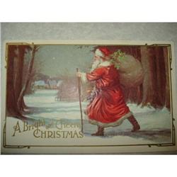 ANTIQUE SANTA CLAUS ST NICK POSTCARD EMBOSSED #1679140