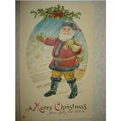 ANTIQUE SANTA CLAUS ST NICK POSTCARD EMBOSSED #1679141