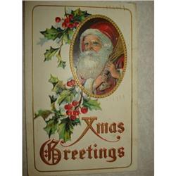 ANTIQUE SANTA CLAUS ST NICK POSTCARD EMBOSSED #1679143