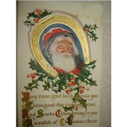 ANTIQUE SANTA CLAUS ST NICK POSTCARD EMBOSSED #1679148