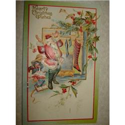 ANTIQUE SANTA CLAUS ST NICK POSTCARD EMBOSSED #1679149