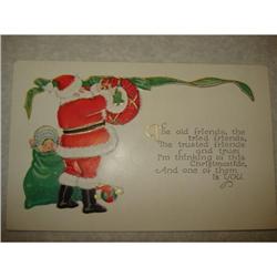 ANTIQUE SANTA CLAUS ST NICK POSTCARD EMBOSSED #1679151