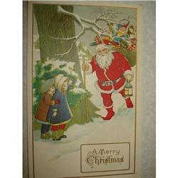 ANTIQUE SANTA CLAUS ST NICK POSTCARD EMBOSSED #1679152
