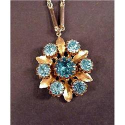 Unique Large Rhinestone Necklace Beautiful #1679168