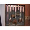 Image 1 : Ekco Crest Pink Utensil Set NIB #1679245