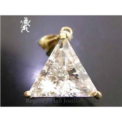 RHJ Gorgeous Cubic Zirconium Trillion Pendant #1694690