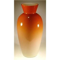 VICTORIAN PEACH BLOW GLASS VASE #1694890