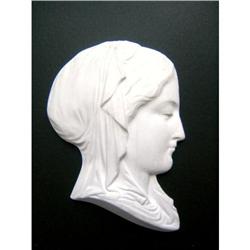 ENGLISH VICTORIAN BISQUE PROFILE OF A LADY #1694909