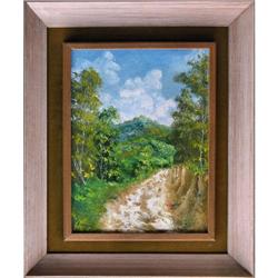 ORIG OIL PAINTING NATURESCAPE W/ DIRT ROAD #1694994