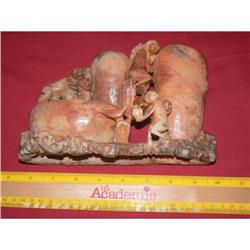 Soapstone Elaberate Carved Figure arrangement #1695061