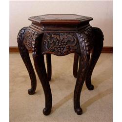 Chinese Carved Wood Stand #1695080