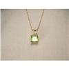 Image 1 : 14K YG Peridot Diamond Filigree Pendant #1695178