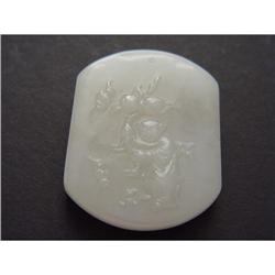 Chinese carved  jade  Pendant #1695324