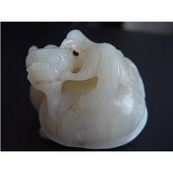 Chinese carved White jade #1695329