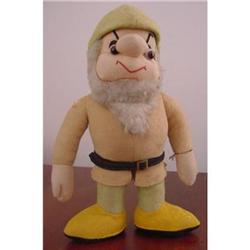 Doll Grumpy Cloth Felt Snow White Dwarf 12  #1695345