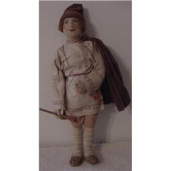 Doll Cloth Soviet Union Village Boy Stockinette#1695347