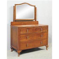 Antique Mahogany Dressing Table Vanity Dresser #1695358