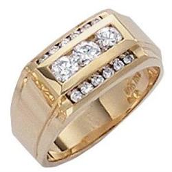 Diamonds 1 carat G VS1 YELLOW GOLD diamond ring#1695398